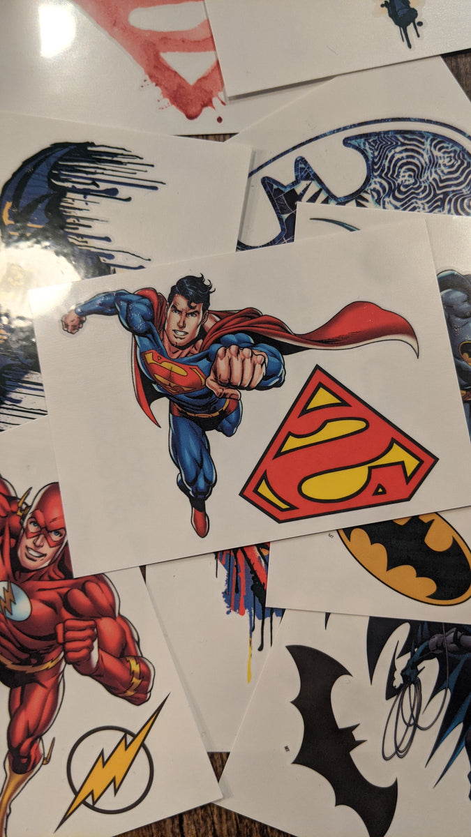 Super Mom Comic Style Temporary Tattoo Transfers. Set of 3 Superhero Body  Stickers. Birthday Gift, Mother's Day Party Favors, Party Supplies 