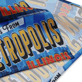 Greetings from Metropolis Illinois Mural Patterned Bandana - supermanstuff.com