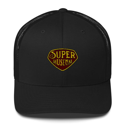 Super Museum Logo Trucker Cap - Superman Stuff