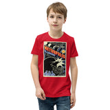 2024 Great American Solar Eclipse "Heroes Soar" Metropolis Illinois Youth Short Sleeve T-Shirt - Superman Stuff