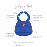 Silicone Bib: Superman - supermanstuff.com