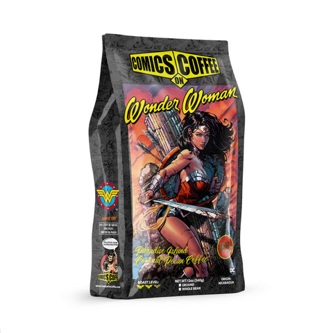Wonder Woman: Paradise Island Coconut & Pecan 12oz Coffee - supermanstuff.com