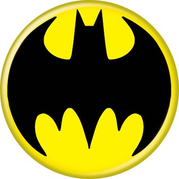 Batman Logo Button - supermanstuff.com