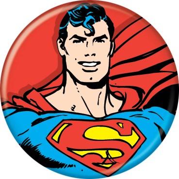 Superman Smiling Button - supermanstuff.com
