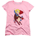 Supergirl DC Comics Super Hero Girls Pink Women's Short Sleeve Shirt