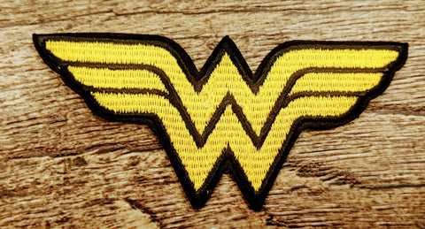 Wonder Woman Yellow Logo Patch - supermanstuff.com