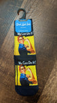 Rosie the Riveter "We can do it!" active fit socks - supermanstuff.com