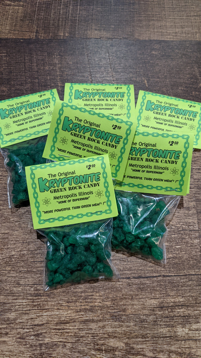 Green Kryptonite Rock Candy | supermanstuff.com