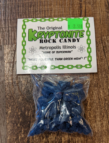 Blue Kryptonite Rock Candy - supermanstuff.com