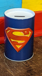 Superman Logo Tin Collectible Coin Bank - supermanstuff.com