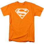 Superman Shield Logo Orange Adult Regular Fit Short Sleeve Shirt - supermanstuff.com