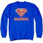 Supergirl Super Grandma Adult Crewneck Sweatshirt - supermanstuff.com