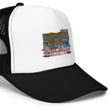 Super Museum Building Logo Foam Trucker Hat - supermanstuff.com