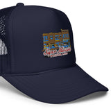 Super Museum Building Logo Foam Trucker Hat - supermanstuff.com