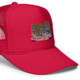 Super Museum Building Logo Foam Trucker Hat - supermanstuff.com
