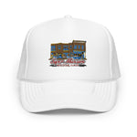 Super Museum Building Logo Foam Trucker Hat - supermanstuff.com
