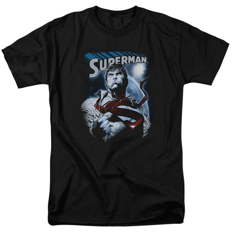 SUPERMAN "PROTECTING EARTH" CLARK CHANGING SHIRT - supermanstuff.com