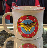 Wonder Woman Camp 20 oz. DC Comics Ceramic Camper Mug - supermanstuff.com