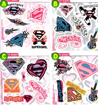 Supergirl Stickers - supermanstuff.com