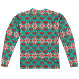 SUPERMAN SHIELD HOLIDAY "Ugly Christmas Sweater" Style Long Sleeve Shirt - supermanstuff.com