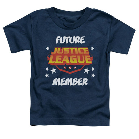 Navy JLA Justice League of America "Future Member" Toddler Shrit - supermanstuff.com