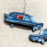 Hearse Cadillac Earrings / Handmade Jewelry / Halloween Earrings / Hearse Earrings / Creepy Earrings / Hypoallergenic / Stainless Steel / - supermanstuff.com