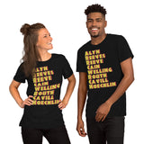 Super Line up List of Supermen Short-Sleeve Unisex T-Shirt - supermanstuff.com