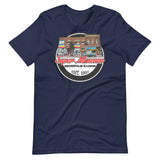 Super Museum Round Classic Logo Adult Short Sleeve Shirt - supermanstuff.com