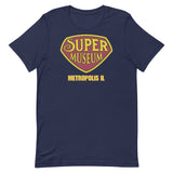 Super Museum Retro Logo Short Sleeve Adult Short Sleeve Shirt - supermanstuff.com