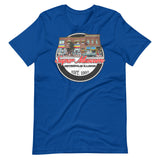 Super Museum Round Classic Logo Adult Short Sleeve Shirt - supermanstuff.com