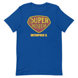 Super Museum Retro Logo Short Sleeve Adult Short Sleeve Shirt - supermanstuff.com