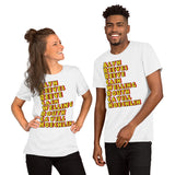 Super Line up List of Supermen Short-Sleeve Unisex T-Shirt - supermanstuff.com