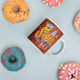 Have A Super Day Brick Wall Coffee Mug - supermanstuff.com