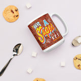 Have A Super Day Brick Wall Coffee Mug - supermanstuff.com