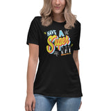 Have a Super Day Metropolis IL Women's Relaxed Super Museum T-Shirt - supermanstuff.com