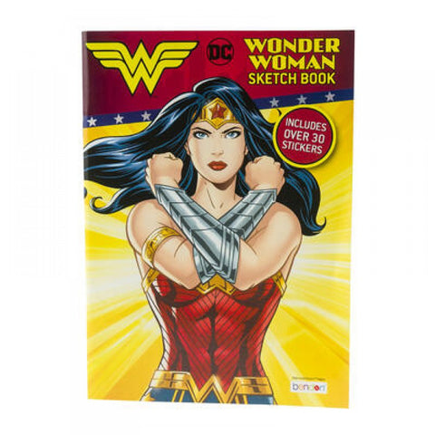 Wonder Woman Sketch Book Coloring and Activity Book - supermanstuff.com
