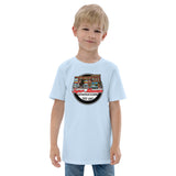 Retro Round Super Museum Logo Youth jersey shirt - supermanstuff.com