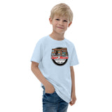 Retro Round Super Museum Logo Youth jersey shirt - supermanstuff.com