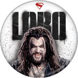 DC Supergirl 2026 Lobo on White Button