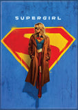 DC Supergirl 2026 on Logo Blue Magnet