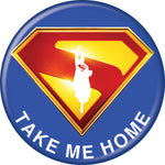 Superman 2025 Logo Take Me Home Button