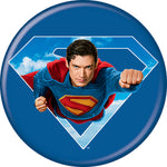 Superman 2025 Flying on Cloud Logo Button
