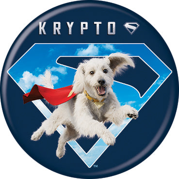 Superman 2025 Krypto on Cloud Logo Button