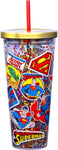 Superman 32oz Glitter Cup - supermanstuff.com