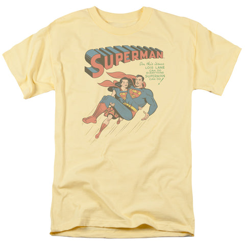 Lois Saves Superman #57 Adult Regular Fit Short Sleeve Yellow Shirt - Superman Stuff