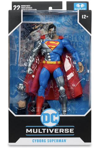 Mcfarlane Multiverse Cyborg Superman Revenge of the Green Lanterns 7in Action Figure Multicolor
