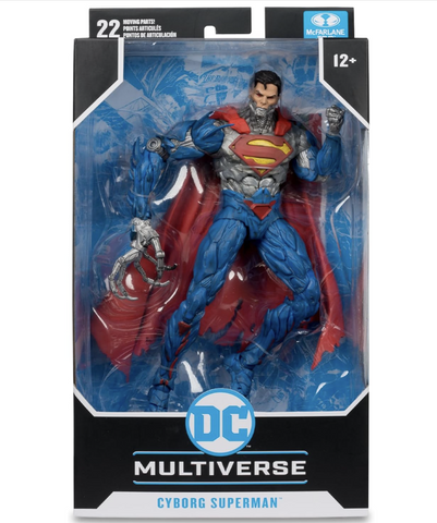 Multiverse Cyborg Superman (New 52) 7in Action Figure Multicolor