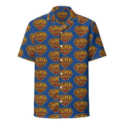 Super Museum Button Down Shirt - Superman Stuff