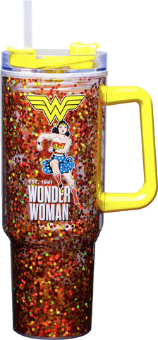 Wonder Woman 40oz Glitter Travel Mug