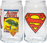 Superman Glass Set Action Comics #1 and Superman Shield Set